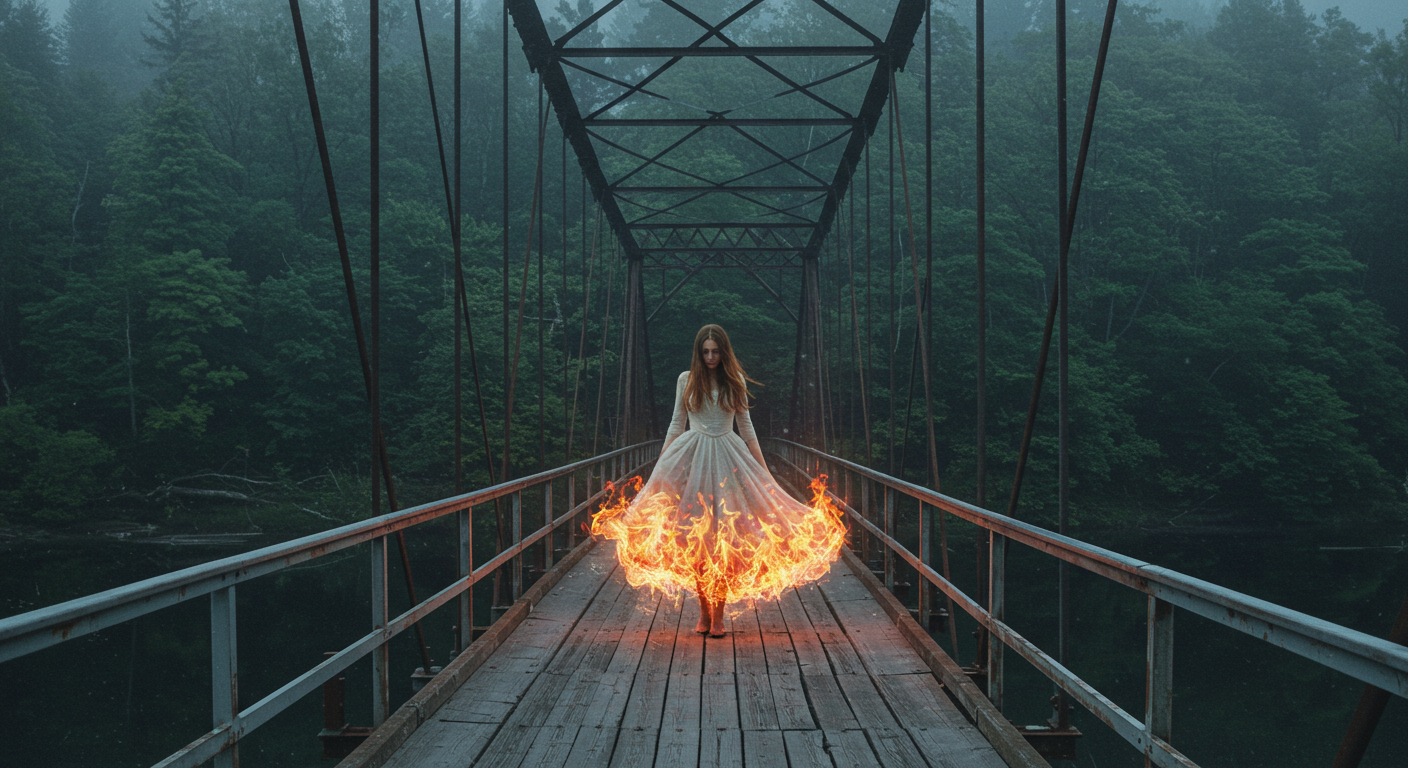 A newlywed bride haunts the bridge where you died.