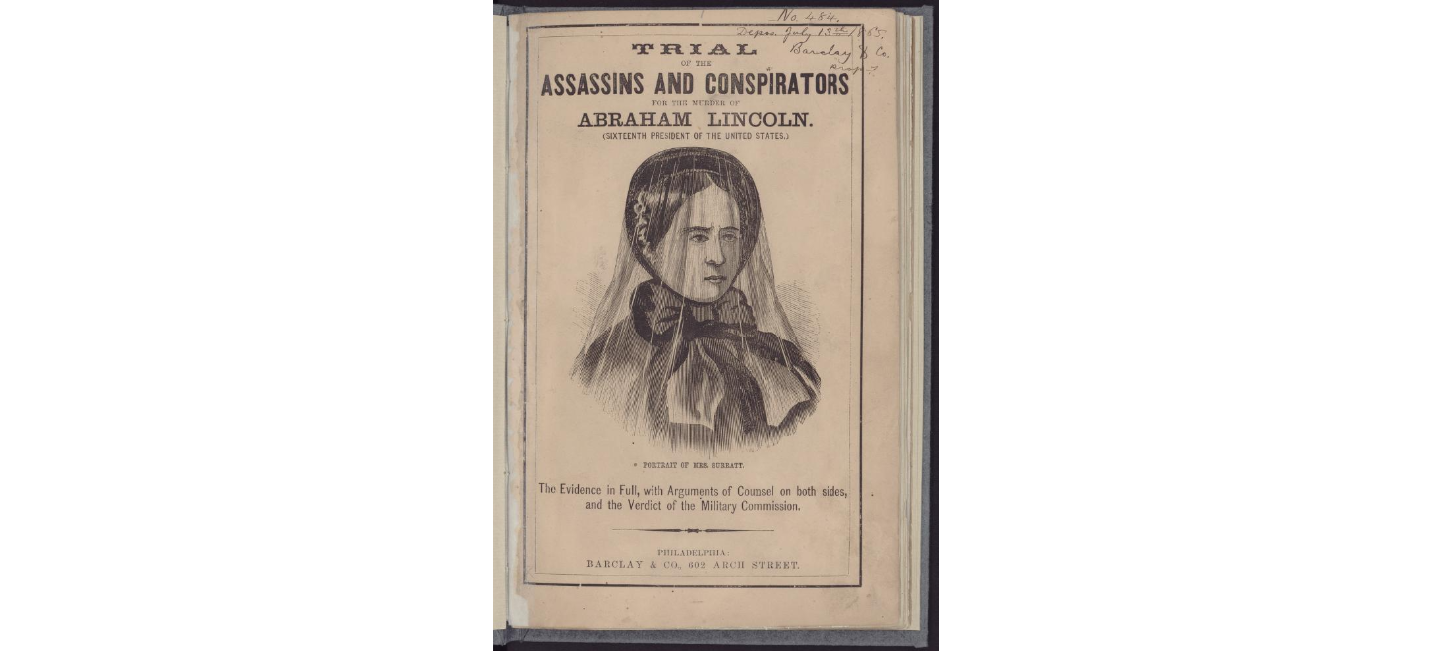 Trial of the assassins and conspirators for the murder of Abraham Lincoln