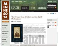 The Strange Case of William Mumler, Spirit Photographer — University of Minnesota Press